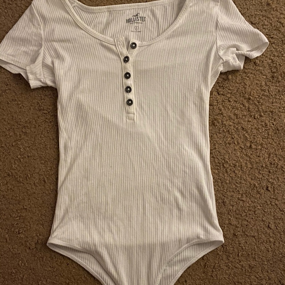 White Button Bodysuit